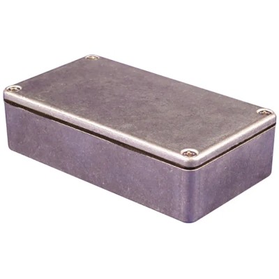 Hammond 1550 Series Natural Lid Die Cast Aluminium Enclosure IP66 IK08 26x60x55mm 1550WQ
