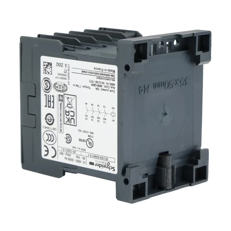 Schneider Electric TeSyS CA 4-Pole Contactor, 110V AC Coil Voltage, 10A Current, 4 NO Contacts CA2KN40F7