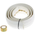 RS PRO Cable Cover 1.83 m Length, 19 mm Inside Diameter, 66 mm Width, White Polyvinyl Chloride 865-9524