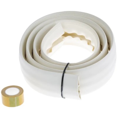 RS PRO Cable Cover 1.83 m Length, 19 mm Inside Diameter, 66 mm Width, White Polyvinyl Chloride 865-9524