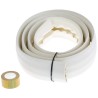 RS PRO Cable Cover 1.83 m Length, 19 mm Inside Diameter, 66 mm Width, White Polyvinyl Chloride 865-9524