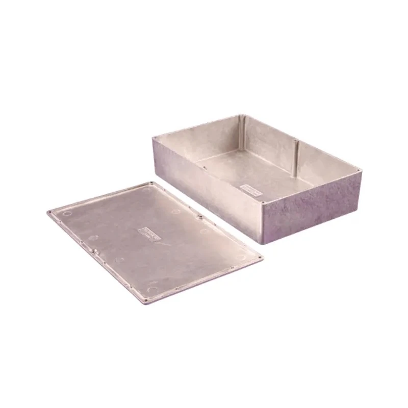 Hammond 1550 Series Natural Lid Die Cast Aluminium Enclosure IP54 IK08 67 mm x 275 mm x 175 mm 1550J