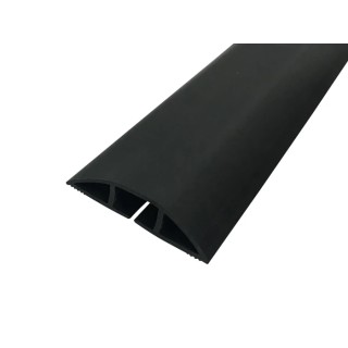 RS PRO 1 m Black Cable Cover in Polyvinyl Chloride, 22 mm ID 865-9607
