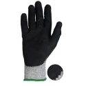 RS PRO Black Crinkle Latex Cut Resistant Work Gloves Size 8 2 Gloves CE EN 420 2003 869-1610