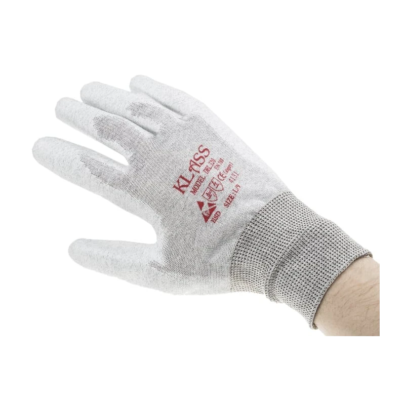 RS PRO Nylon Anti-Static Gloves Size 9, Polyurethane Coated, Reusable, 20 Gloves, Compliance: ESD, CE, EN 1149-1 869-1660