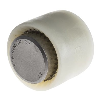 KTR 32 mm OD, 54 mm Length Polyamide and Steel Flexible Curved-Tooth Gear Coupler BOWEXM19-COMPLETE