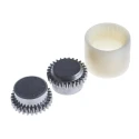 KTR 32 mm OD, 54 mm Length Polyamide and Steel Flexible Curved-Tooth Gear Coupler BOWEXM19-COMPLETE