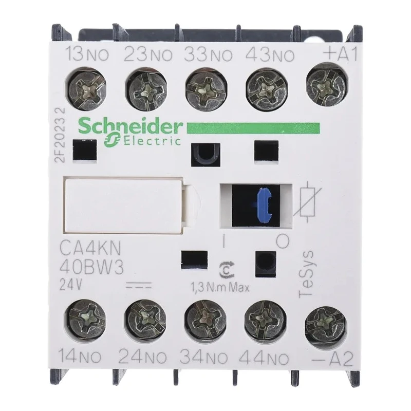 Schneider Electric TeSyS CA Electromagnetic Contactor 24V dc Coil 4-Pole 10A Contact Current CA4KN40BW3 24V dc Coil