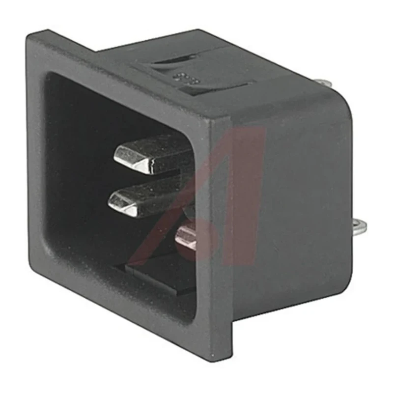 Schurter C20 Straight Snap-in IEC Connector 250V 20A Quick Connect Termination 4793.3000