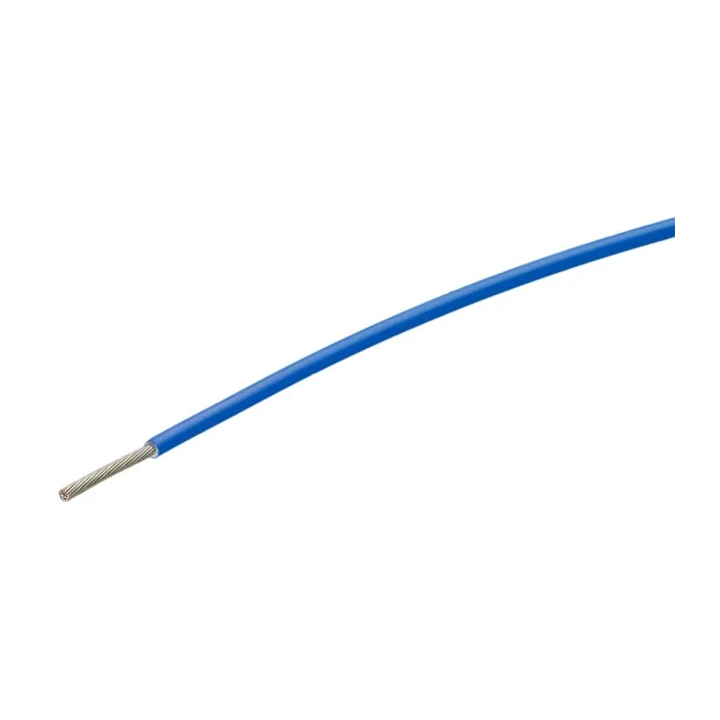 TE Connectivity 55A0111 Series Blue 0.2 mm² 24 AWG Hook Up Wire, 19x36 AWG Core Strands, 100 m Length, Ethylene 55A0111-24-6