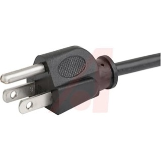 Schurter IEC C13 to NEMA 5-15 Power Cord 2.5 m Black PVC 6009.1315