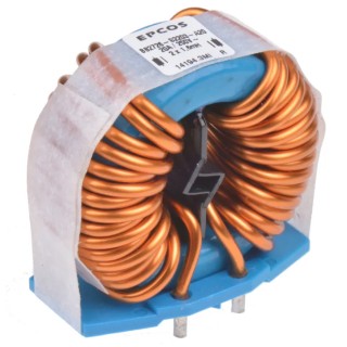 TDK 1.6 mH Ferrite Power Line Choke, Max Self Resonant Frequency 10 kHz, 20 A DC Current, 4.5 mΩ DC B82726S2203A020