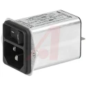 Schurter C14 Straight Panel Mount IEC Connector, 125V, 250V Female, 10A DC12.5102.003