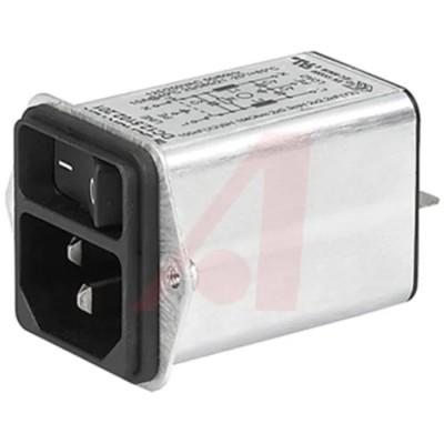 Schurter C14 Straight Panel Mount IEC Connector, 125V, 250V Female, 10A DC12.5102.003