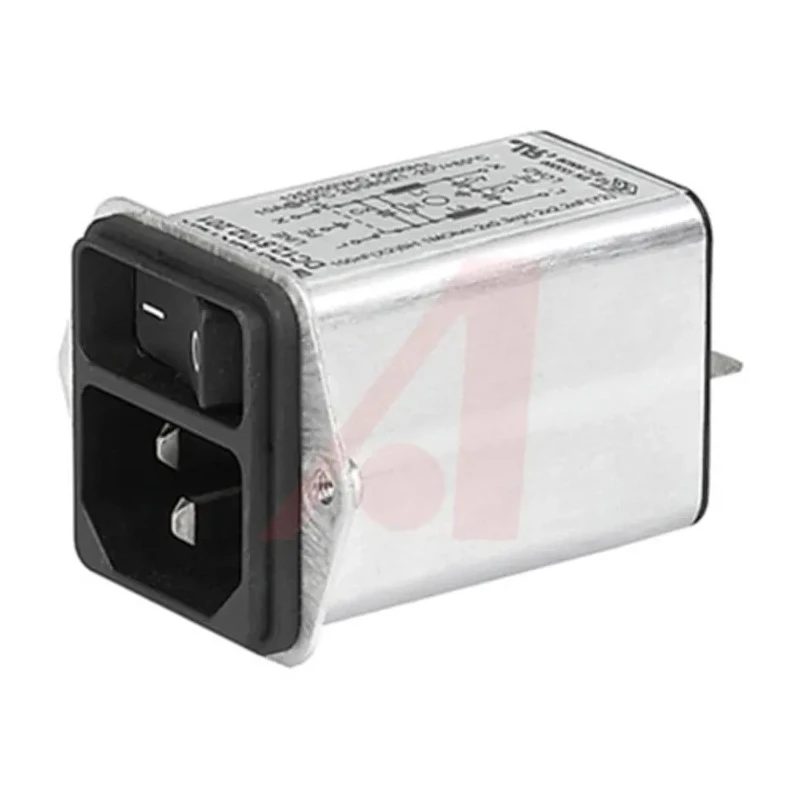 Schurter C14 Straight Panel Mount IEC Connector, 125V, 250V Female, 10A DC12.5102.003