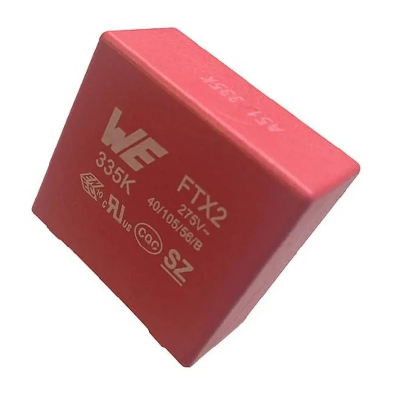 Wurth Elektronik WCAP-FTX2 Polypropylene Film Capacitor X2 ±10% 220nF 630V DC 275V AC Through Hole FTX2