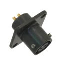 Amphenol Socapex MIL Spec Circular Connector Copper Alloy Straight 2 Way Panel Mount 1kV AC 125°C PT02A-8-2S