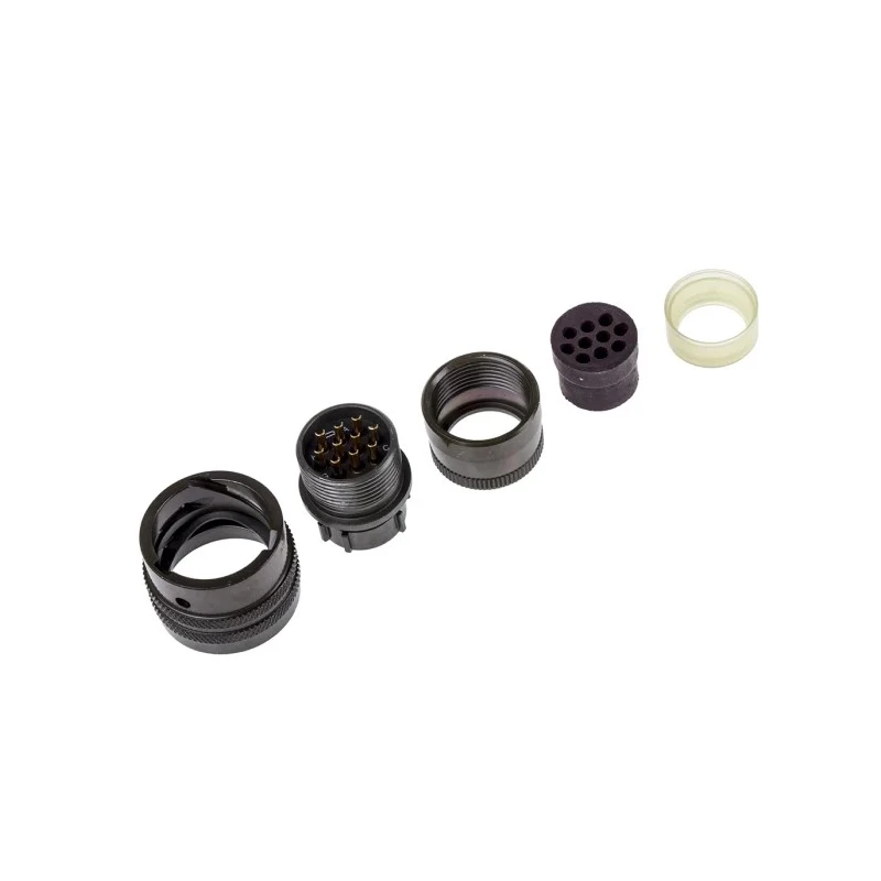 Amphenol Socapex MIL Spec Circular Connector Copper Alloy Straight 10 Way 1kV AC, Aluminium Shell, Cadmium PT06E-12-10S