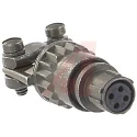 Amphenol Industrial MIL Spec Circular Connector PT Copper Alloy Straight 4 Way 1kV AC 125°C PT06E-8-4S(SR)