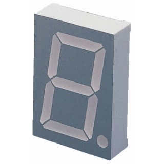 Kingbright 1 Digit 7 Segment Cathode Green LED Display 100mcd 38mm SC15-11CGKWA