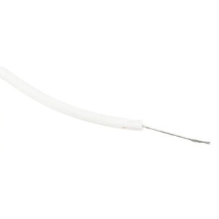 RS PRO White 0.33 mm² Hook Up Wire, 22 AWG, Stranded Tinned Copper, 100 m, 600V, 150°C, Polyethylene Jacket 872-4404