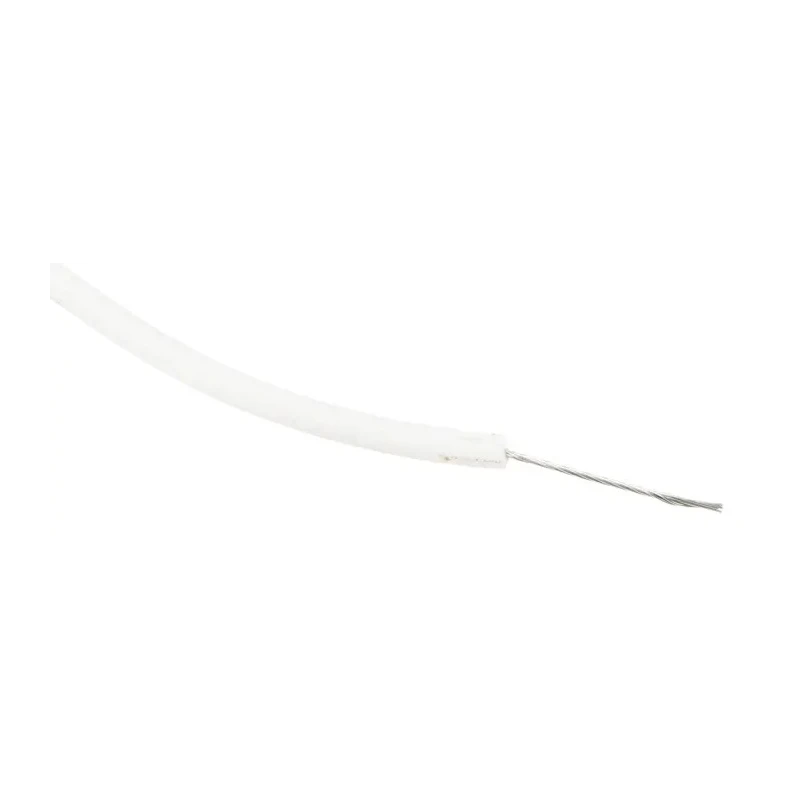 RS PRO White 0.33 mm² Hook Up Wire, 22 AWG, Stranded Tinned Copper, 100 m, 600V, 150°C, Polyethylene Jacket 872-4404