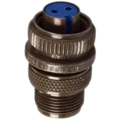 Amphenol Industrial MIL Spec Circular Connector 2 Contacts Male Olive Brass Copper Alloy 97 Series 97-3106A-10SL-4S(946)