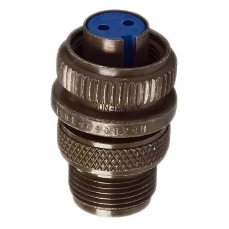 Amphenol Industrial MIL Spec Circular Connector 2 Contacts Male Olive Brass Copper Alloy 97 Series 97-3106A-10SL-4S(946)