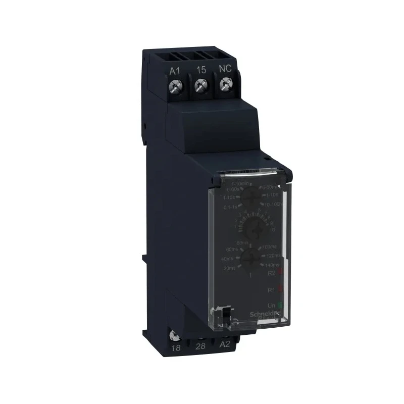 Schneider Electric Harmony Time Series DIN Rail Timer Relay 2-Contact 24 V DC 24 V AC 240 V AC 0.1 s to 100 h RE22R1QMU
