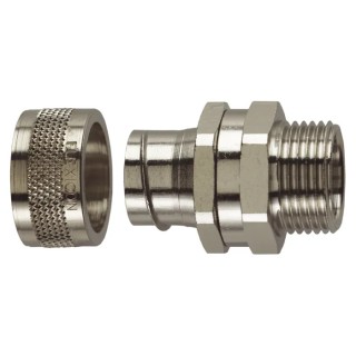 Flexicon Conduit Fitting Nickel Plated Brass 50 mm Nominal Size M50 Thread FSU50-M50-S