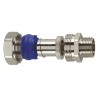 Flexicon Nickel Plated Brass Conduit Fitting, 32 mm Nominal Size, M32 Thread, IP65 Rated FSU32-M32-C