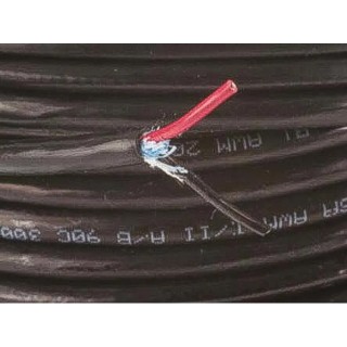 Alpha Wire Xtra-Guard 2 Performance Control Cable, 2 Cores, 0.23mm² 24 AWG, Unscreened, 30 m, Black Polyvinyl 25012 BK005