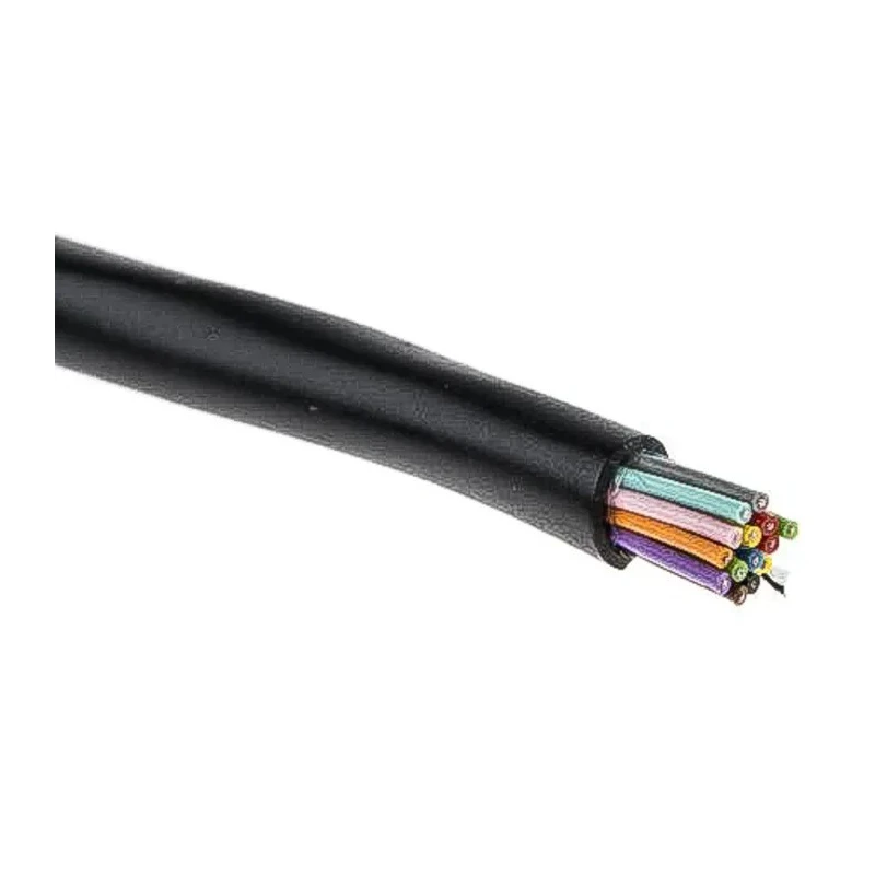 Alpha Wire Xtra-Guard 2 Performance Cable Control Cable 15 Cores 0.35mm² 22 AWG Screened Armoured Black 25199/15 BK005