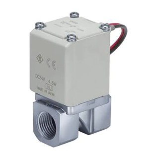 SMC Solenoid Valve, 2 Port, Normally Closed, Brass Body, 24V DC, 5mm Orifice Diameter VX233DGAXB