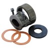Amphenol Industrial 97 Size 18 Straight Cable Clamp Strain Relief for Wires Protected by Tubing, Jacketed 97-3057-10