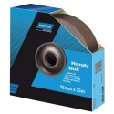 Norton Aluminium Oxide Abrasive Paper Cloth Roll 25 m Length 25 mm Width P150 Grit Very Fine Grade 63642531808