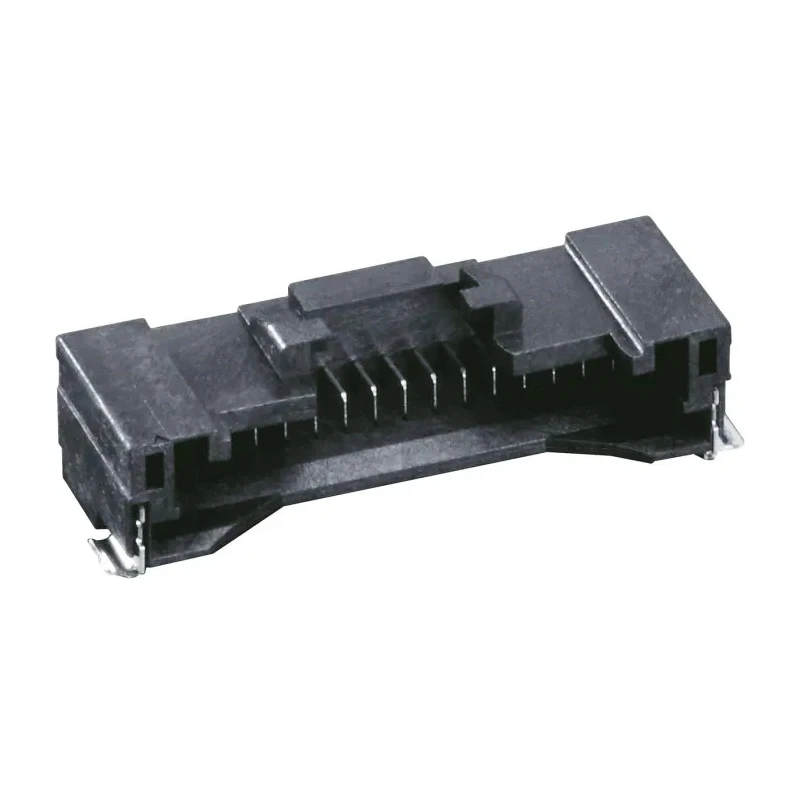 Hirose DF50 Series Right Angle Surface PCB Header 16 Contacts 1 mm Pitch 1 Row Shrouded DF50