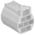 Hirose DF62 Female Connector Housing 2.2 mm Pitch 4 Way 2 Row Straight DF62
