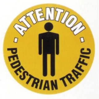 RS PRO Floor Sign Hazard Warning Sign Self-Adhesive English Polyvinyl Chloride 873-5925