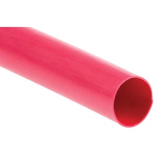 TE Connectivity Heat Shrink Tubing Red 25.4 mm Sleeve Diameter x 60 m Length 2:1 Shrink Ratio CGPT-25.4/12.7-2-FSP
