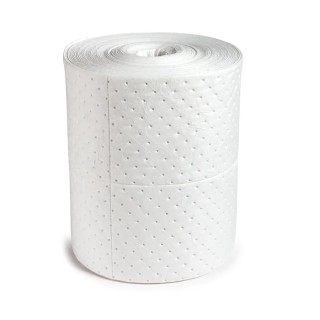RS PRO Spill Absorbent Roll for Oil Use 100L Capacity White, 365mm Length 872-5726