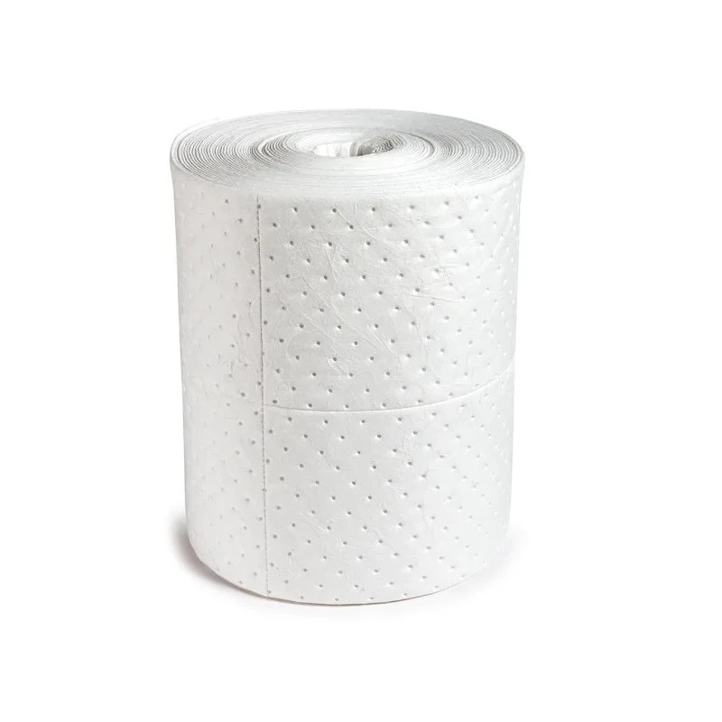 RS PRO Spill Absorbent Roll for Oil Use 100L Capacity White, 365mm Length 872-5726