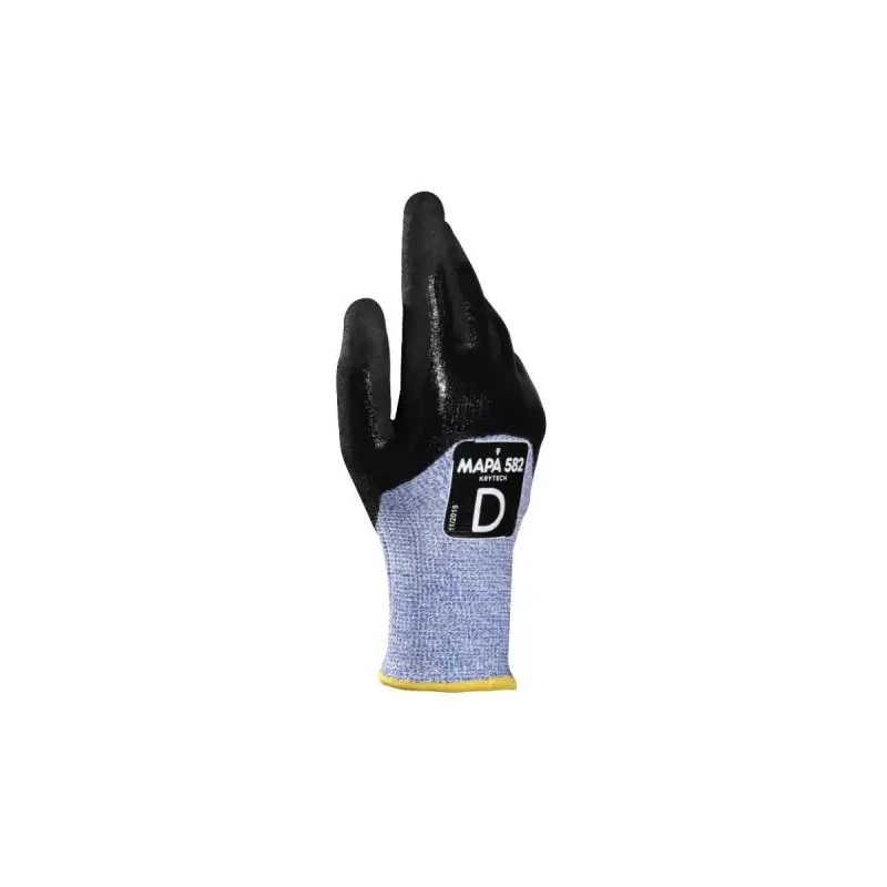 Skytec High Performance Polyethylene Blue Work Gloves Size 8 Nitrile Coating 582