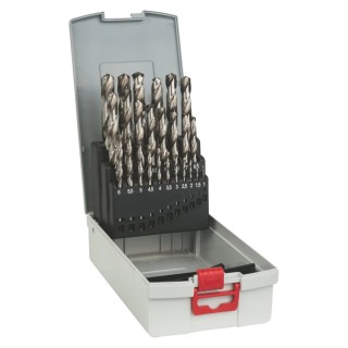 Bosch 25-Piece HSS-G Twist Drill Bit Set for Metal 1 mm Min 13 mm Max 2608587017
