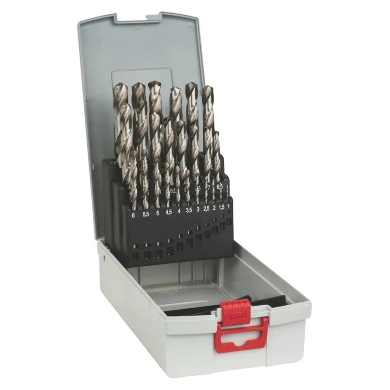 Bosch 25-Piece HSS-G Twist Drill Bit Set for Metal 1 mm Min 13 mm Max 2608587017
