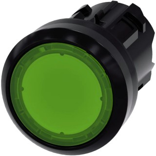 Siemens SIRIUS ACT 3SU10 Series Green Momentary Push Button Head 22 mm Cutout Plastic IP66 IP67 IP69K 3SU1001-0AB40-0AA0