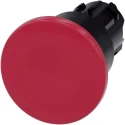 Siemens SIRIUS ACT 3SU10 Series Red Latching Push Button Head, 22 mm Cutout, IP66, IP67, IP69K 3SU1000-1BA20-0AA0
