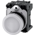 Siemens Panel Mount White LED Pilot Light SIRIUS ACT 3SU11 22 mm Cutout 230V ac IP20 Round 3SU1106-6AA60-1AA0