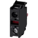 Siemens SIRIUS ACT 3SU14 Series Contact Block 1 NC, 500 V AC/DC, 10A Current Rating 3SU1400-1AA10-1CA0