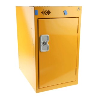 RS PRO 1 Door Steel Yellow Locker 480 mm x 300 mm x 450 mm 763-464